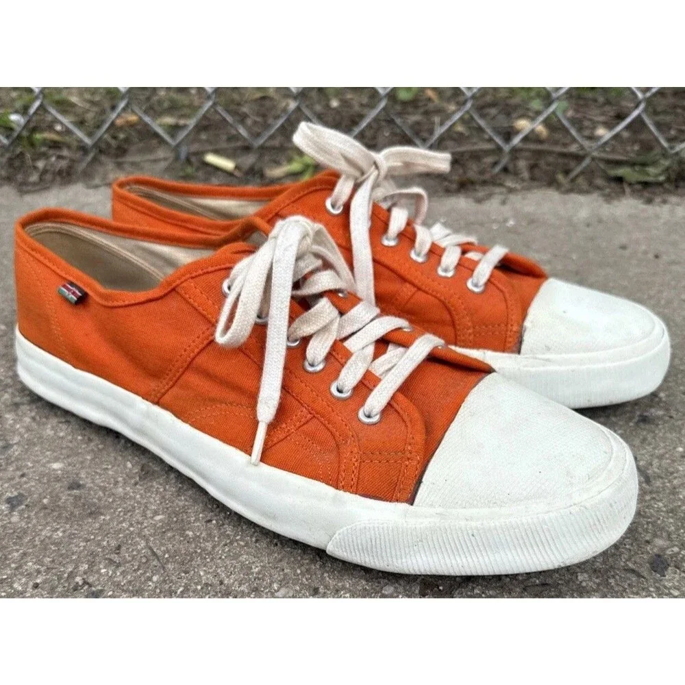 Industry Of All Nations Made In Kenya Vintage Sneakers Shoes Orange Men’s Sz 13